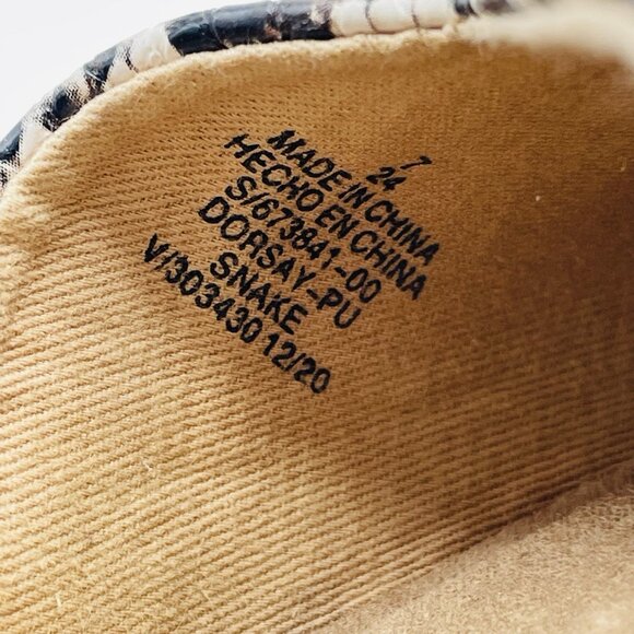 Old Navy Shoes Womens Size 7 Snake Print D'Orsay Flats Pointy Toe Heels Shoe - Picture 10 of 11